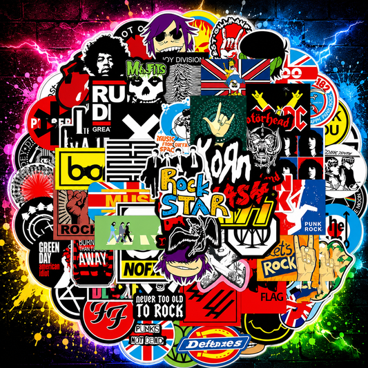 Classic Rock Band Sticker Pack